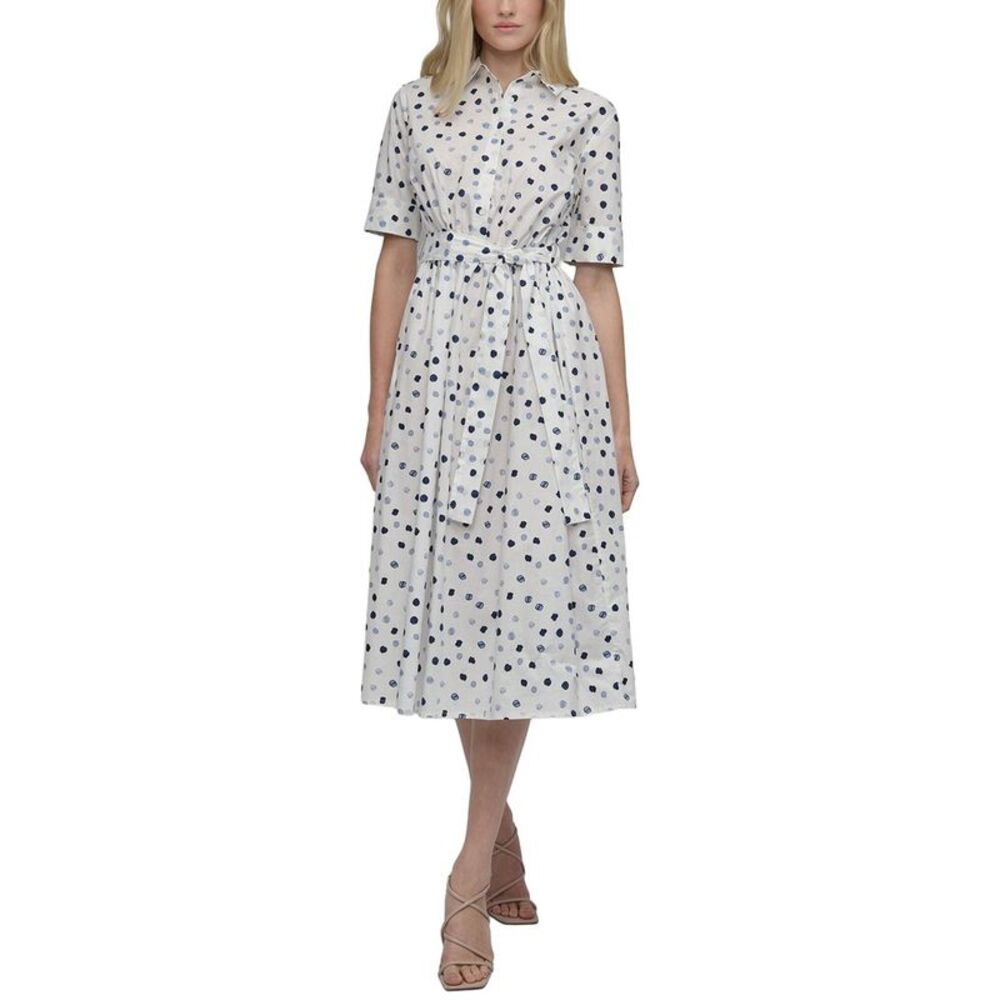 Dkny Womens  Shirt Dress, Silver